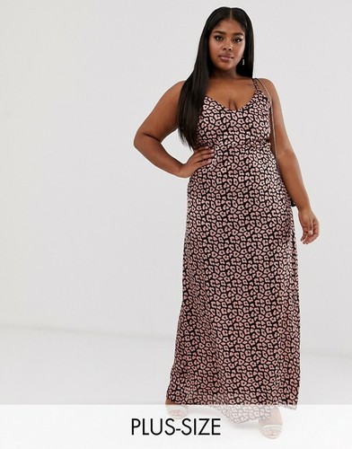 ASOS Club L Plus low back cami maxi 