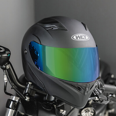 Full Face Flip-Up Motorcycle Helmet Modular Integrated Motorbike Dual Visors DOT