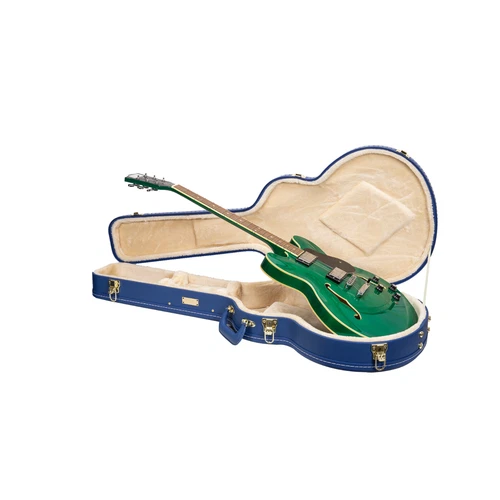 Crossrock Wooden Case-Fits 335 Style 6 Strings Semi-Hollow Electric Guitars