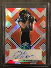 JAIVON HEILIGH Bengals 2022 Leaf Metal Draft Zebra Auto # 2/7 Autograph