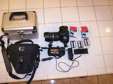 SONY a350 Digital Camera DSLR-A350  SONY VG-B30AM VERTICAL BATTERY GRIP lot