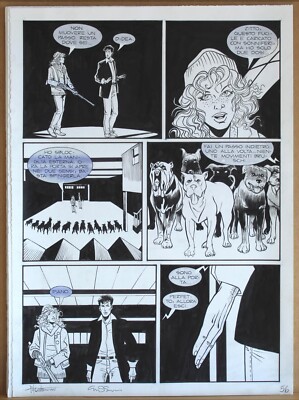 MONTANARI & GRASSANI - ORIGINAL DYLAN DOG TABLE - 'IL CAPOBRANCO'