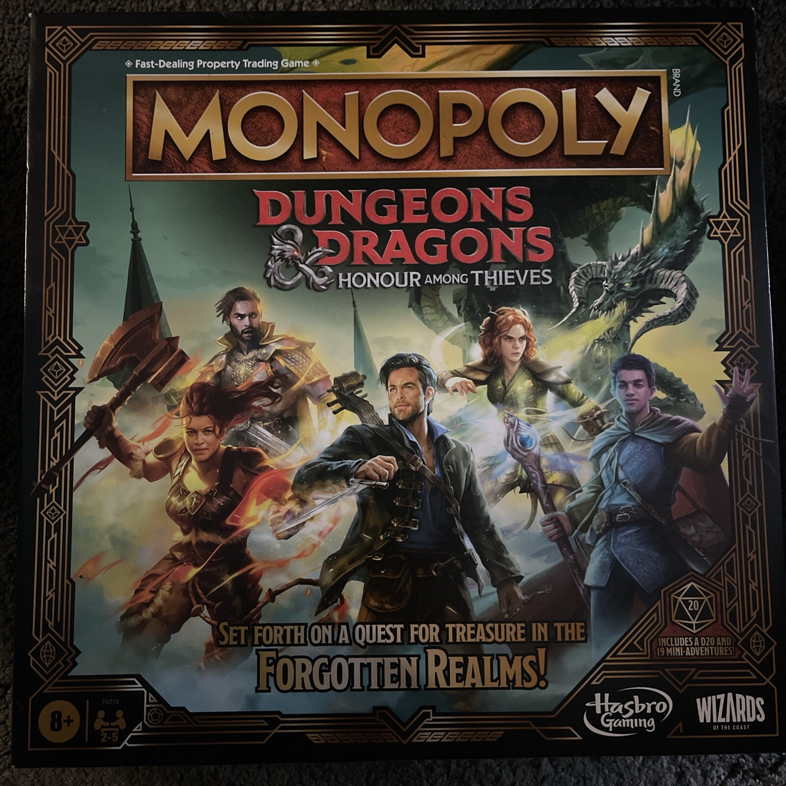 Monopoly Dungeons & Dragons: Honor Among Thieves Board Game for 2-5 Players
