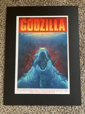 Godzilla Movie Art Print Arnel Baluyot Limited Ed. 23/40 Signed 2014