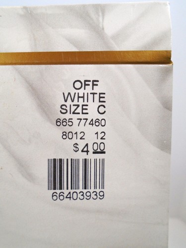 Collant nuovo con scatola Lane Bryant Daysheer bianco sporco taglia C punta rinforzata invisibile - Foto 5 di 6