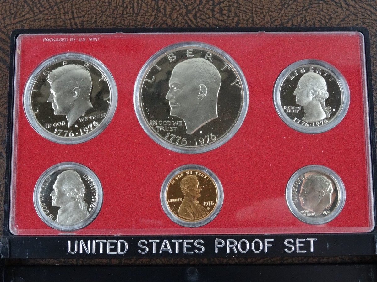 1976 United States Proof Set 6枚セット 1976-S US Mint Proof Set 6 Coin Set OGP Original Government