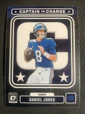 2023 Donruss Optic Daniel Jones Captain In Charge Insert #CC-DJ New York Giants