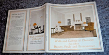 UPSON BOARD & FIBRE TILE BOOKLET  - VINTAGE 1929 - WALLS & CEILINGS OF CHARACTER