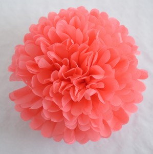 coral color tissue paper pompom party handmade pompoms ebay