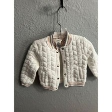 Girls white thin jacket size 12 months