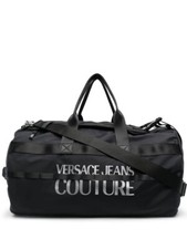 Versace Jeans Couture - Logo-print Cylinder Bag, Desighner Travel Bag