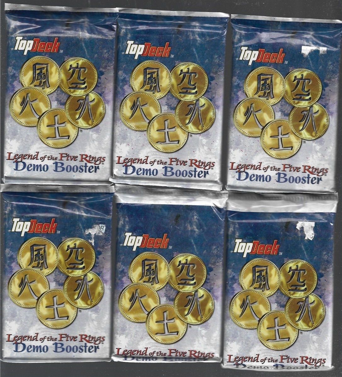 Legend of the Five Rings DEMO BOOSTER PACKS (6) SEALED PACKS