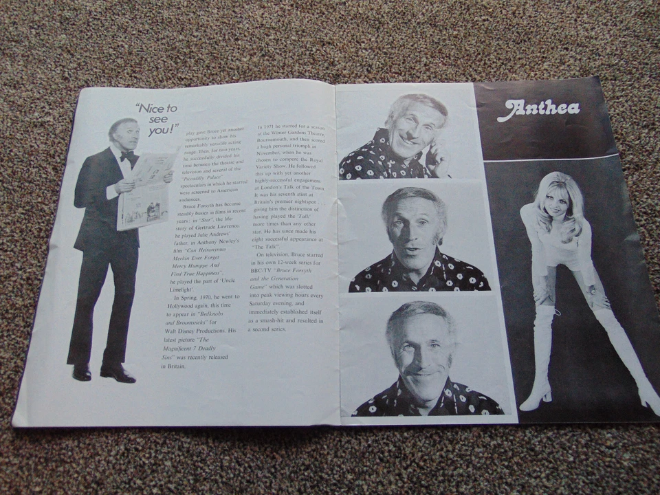 Bruce Forsyth theatre programme/ brochure (1973 Palladium, Kenneth McKellar) - Image 2 of 3