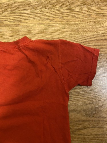 Tyrannosaurus Rex Blueprint Red Shirt Small 6/7 - Picture 8 of 8