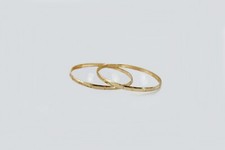 Baby Toddler Girl Boy Teens Unisex Pair Vintage Bangle Best Gold Filled 1/20 14K