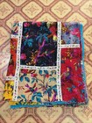kantha Quilt Cotton indian Bedspread handmade Birds print Bedding Blanket Throw