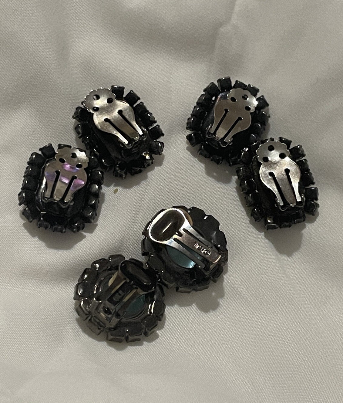 VINTAGE KJL KENNETH JAY LANE RHINESTONE EARRINGS - image 3