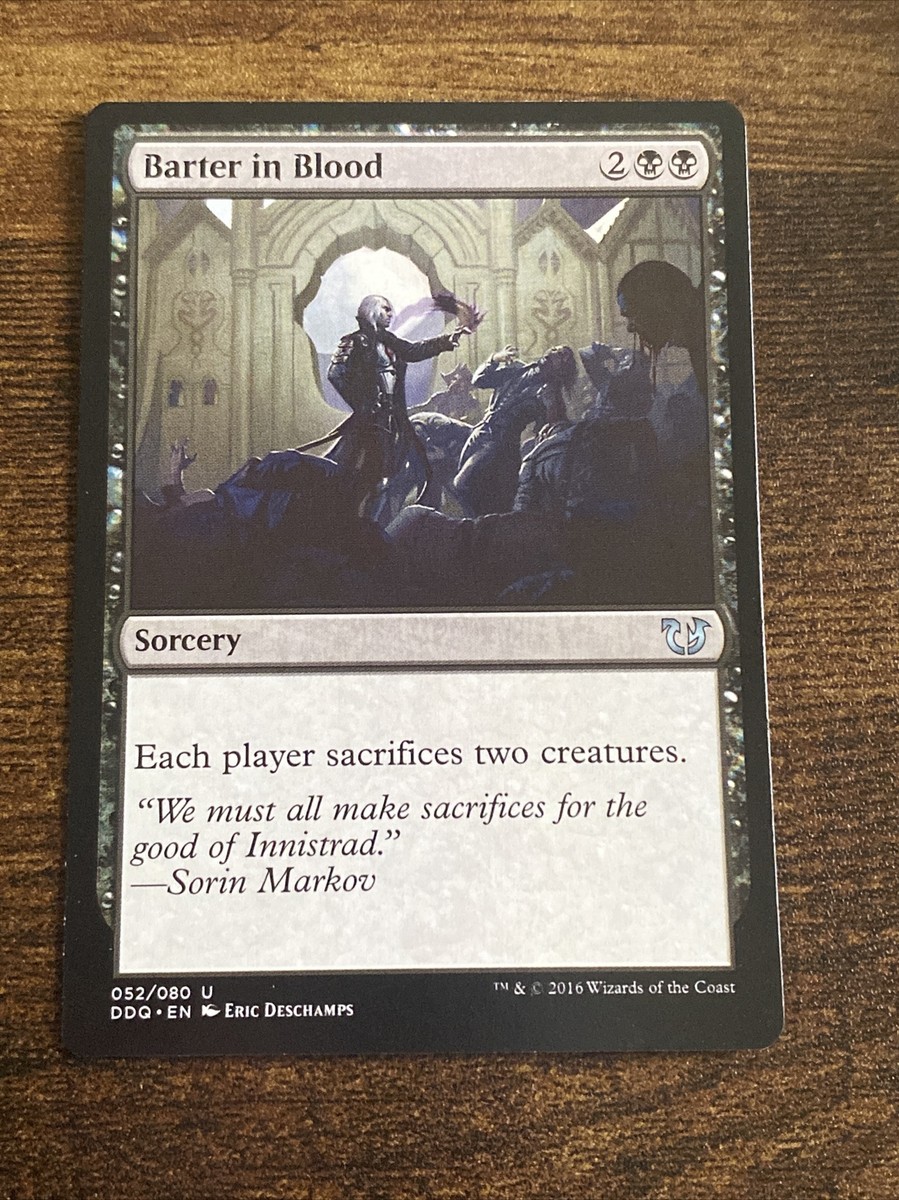 Barter in Blood 052/080 DD Blessed vs. Cursed MTG Magic The Gathering L1919*