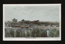 Calgary Alberta A birds-eye view of the city of Calgary Alberta Old Photo