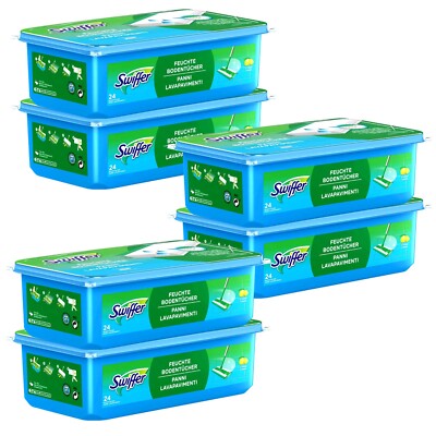 Swiffer 6x 24 = 144 feuchte Boden Reinigungstücher Citrus Staub Wischtücher #16