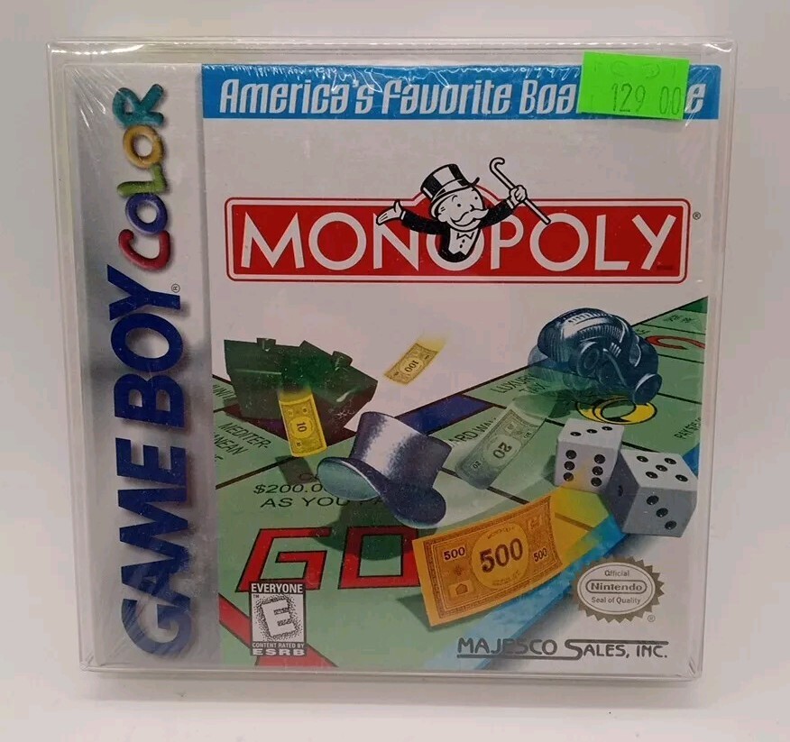 Monopoly (Nintendo Game Boy Color, 1999) New Sealed With Protector