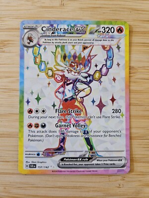 Cinderace ex 157/142 Stellar Crown (SCR) NM Full Art Pokemon Card | eBay