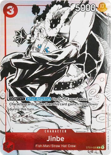 Jinbe Alternate Art Foil - ST01-005 NM - One Piece