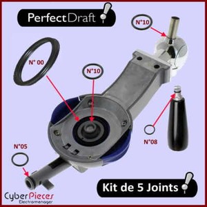 PerfectDraft - lot de 5 Joints Perfecdraft Philips  HD3720 HD3620 HD3610