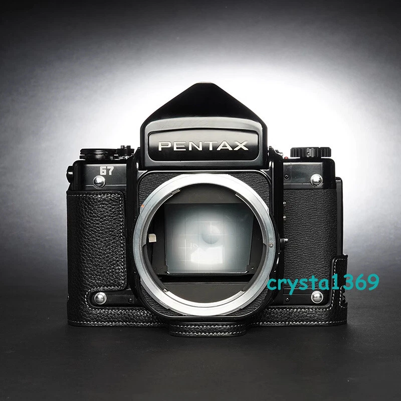  Handmade Genuine Real Leather Half Camera Case Cover Bag For Pentax 6X7 67 TTL - Image 2 of 4