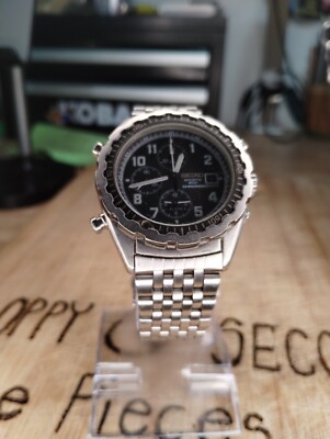 Seiko 7T32-7D19 Chronograph Alarm Quartz | eBay