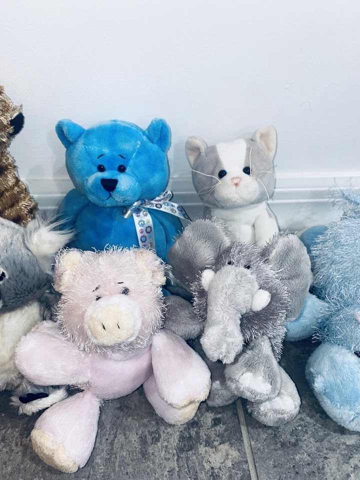 9x Webkinz Lot NO CODE Plush Stuffed Animal Dolls Elephant Cat Pig Bear Hippo - Image 3 of 4
