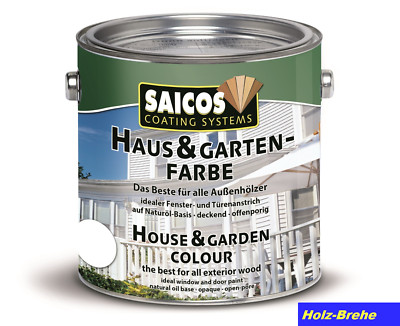 Saicos Haus & Garten-Farbe 2112 Zitronengelb 2,5 L deckend Holz Öl ABHOLUNG