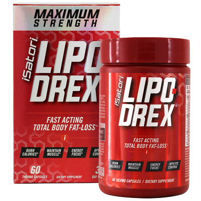 LIPO-DREX Total Body Fat Loss Thermogenic with Muscle Maintenance - 60 Capsules