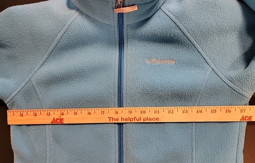 Columbia Youth Girls Blue Full Zip Long Sleeve Fleece Jacket Size L (14/16) - Picture 4 of 8