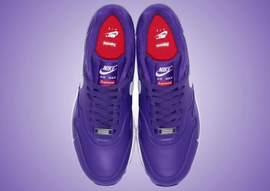 Nike Air Max 1 パープル Supreme Supreme's Nike Air Max 1 Pack Releases March 2025