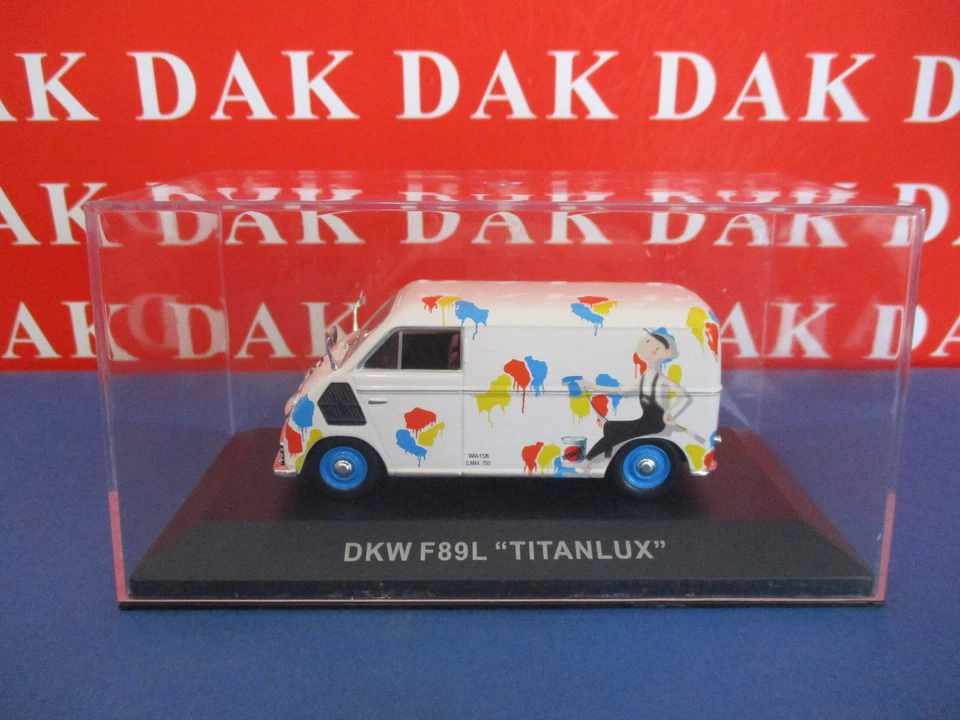 Die cast 1/43 Modellino Furgone Pubblicitario DKW F89L Titanlux - Immagine 4 di 4