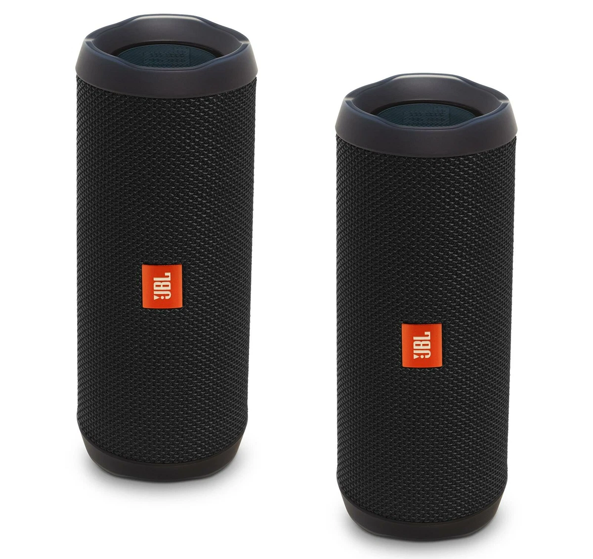 JBL FLIP 4 Black Portable Bluetooth Speaker (Pair)