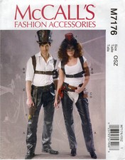 McCall's M7176 Chaps, Harness, Pouches, Holster, Armband, Hat OSZ UNCUT Pattern