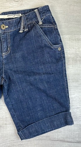 DKNY Cuffed Bermuda Shorts Blue Denim Women’s Petites 12P (Actual W31XL18) - Picture 6 of 17