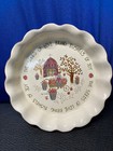 Spirit Folk Enesco Pie Plate 1997 Carol Endres Apple Picking Signed 10"