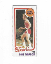 1980-81 TOPPS DAVE TWARDZIK #197 PORTLAND TRAIL BLAZERWS