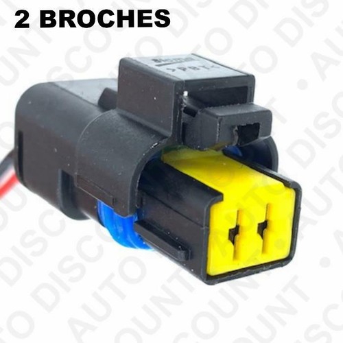 Kit reparation connecteur fiche prise 2 broches + faisceau pour capteur  - Picture 1 of 6