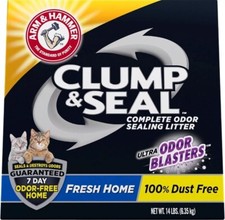 ARM & HAMMER Clump & Seal Cat Litter, Fresh Scent 14lb 1.50 per pound
