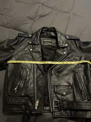 Vintage American Top Leather Motorcycle Jacket Sz 40 Biker