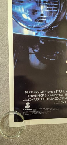 Terminator 2: Giorno del Giudizio Locandina Film Originale Video Promo Laminato 40x26 - Foto 8 di 11
