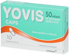 YOVIS 10 CAPSULE - 50 MILIARDI FERMENTI LATTICI VIVI SENZA GLUTINE E LATTOSIO