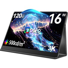 16" 3K OLED 2880x1800 120Hz Gaming Monitor Portable Screen Laptop Extender