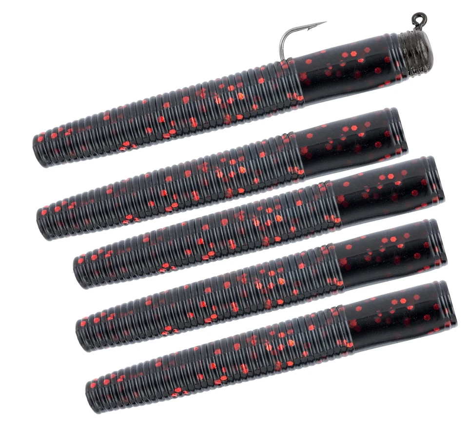 Paquete de 5 Ned Rig 1/16 y 1/8 finura negra y azul y roja Matzuo America Foto 2 de 4