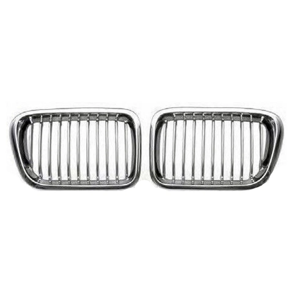 Fits 1997-1998 BMW 3-Series 318i 323i E36 LCI Front Grille Grill Chrome + Black Foto 4 de 4