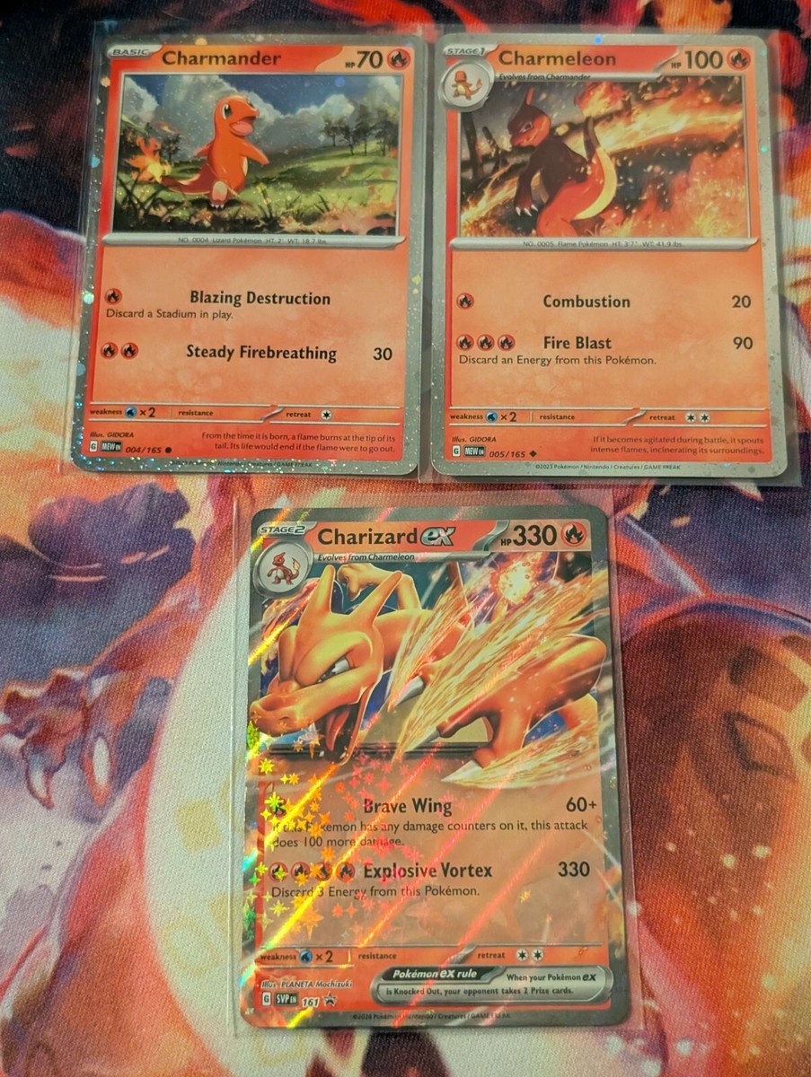 Charizard EX 161 004 005 NM Promo Black Star Super Premium